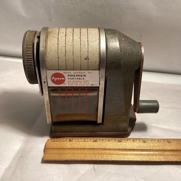 Vintage Apsco premier portable pencil sharpener made in U.S.A. - Picture 10 of 12